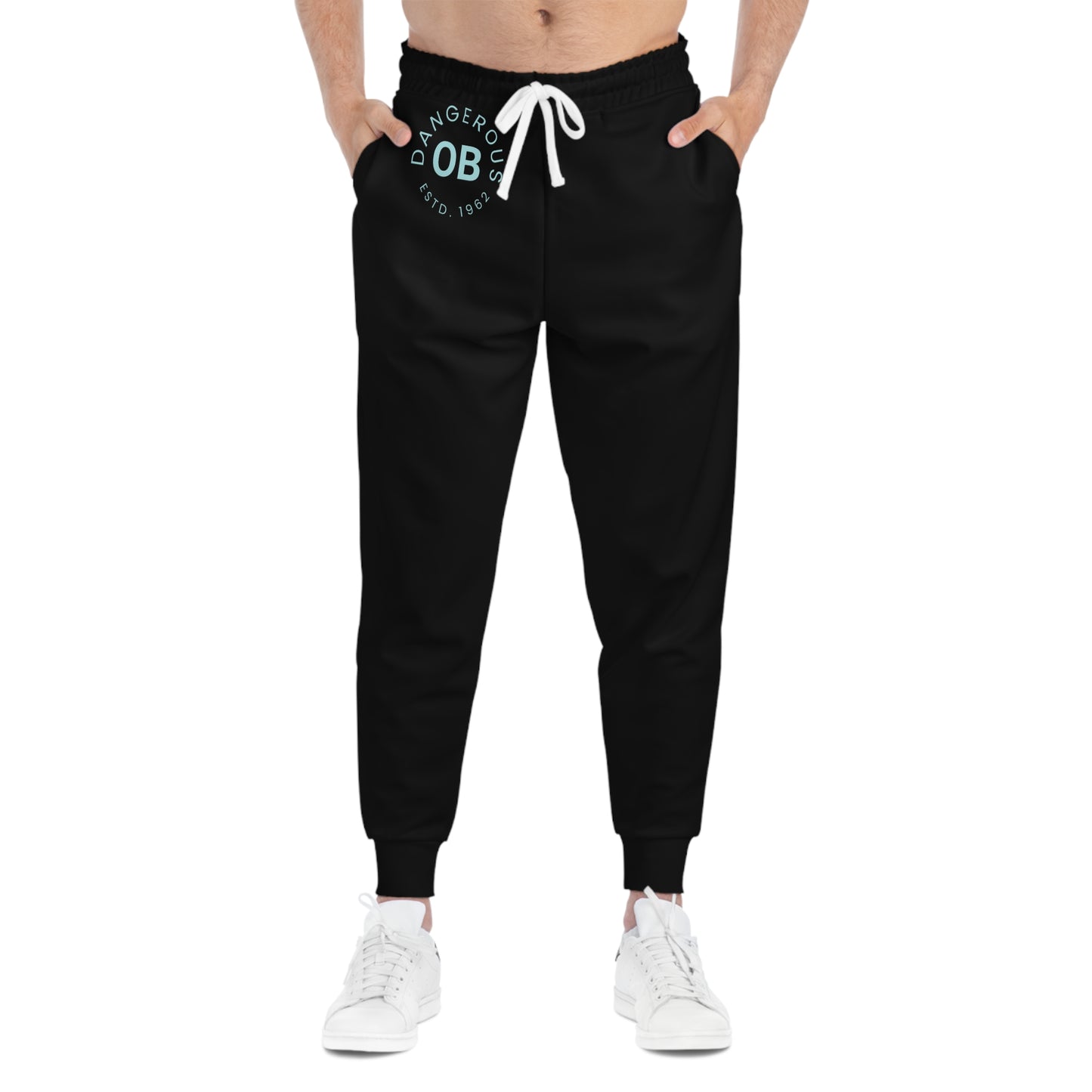 OBDangerous Designed Original blue logo Athletic Joggers (AOP)
