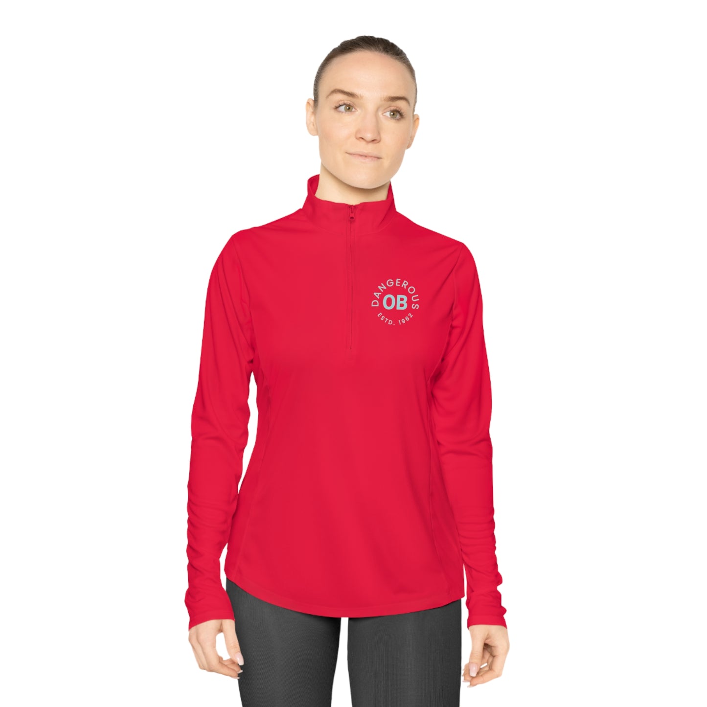 OBDangerous Designed Ladies Quarter-Zip Pullover