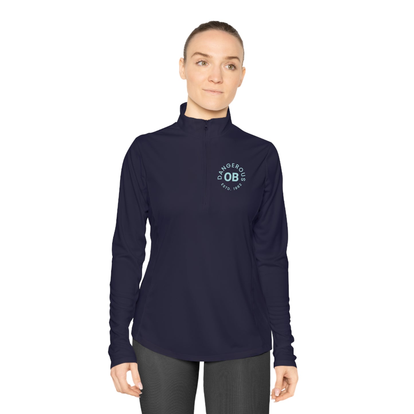 OBDangerous Designed Ladies Quarter-Zip Pullover