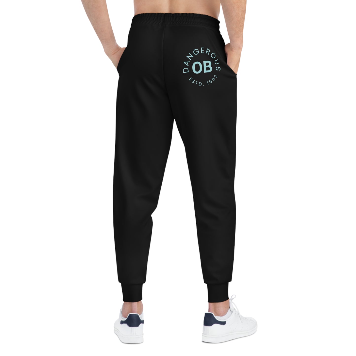 OBDangerous Designed Original blue logo Athletic Joggers (AOP)