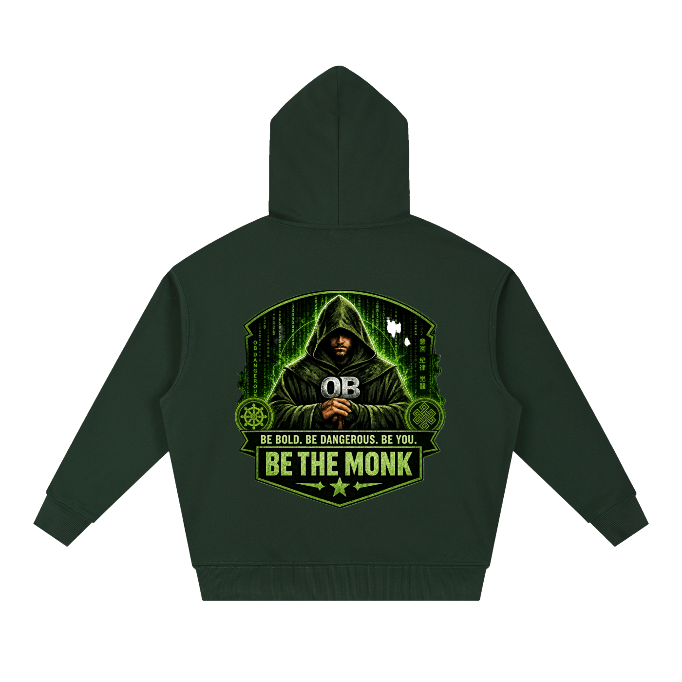 OBD Be The Monk Essential Boxy Heavyweight Drop-Shoulder Hoodie