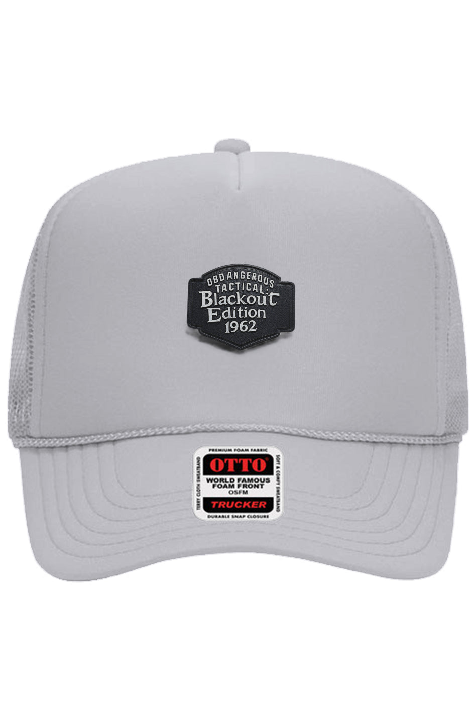 OBDangerous Designed Blackout Edition Otto 5 Panel Trucker Hat