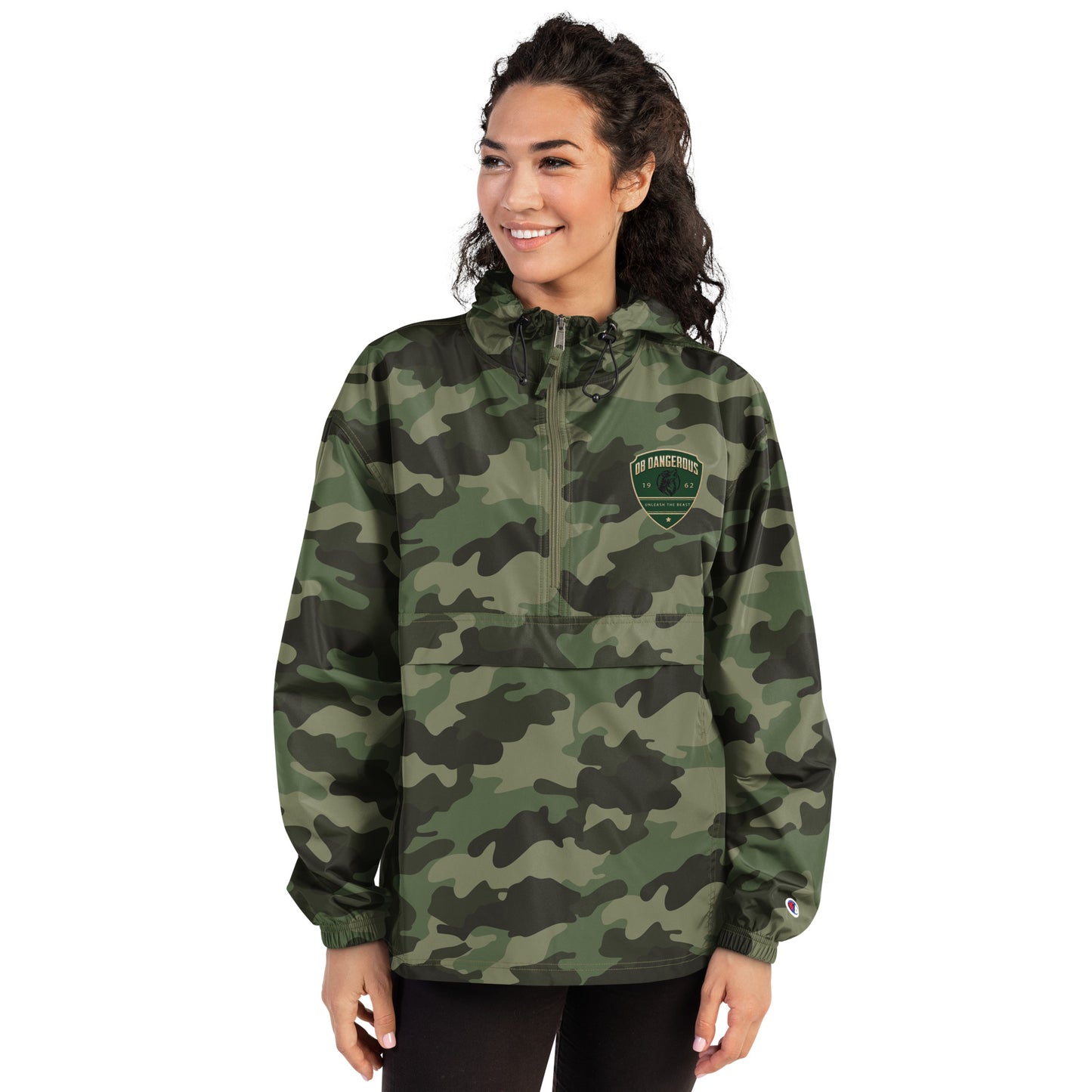 OBDangerous Designed Unleash the Beast Embroidered Champion Packable Jacket