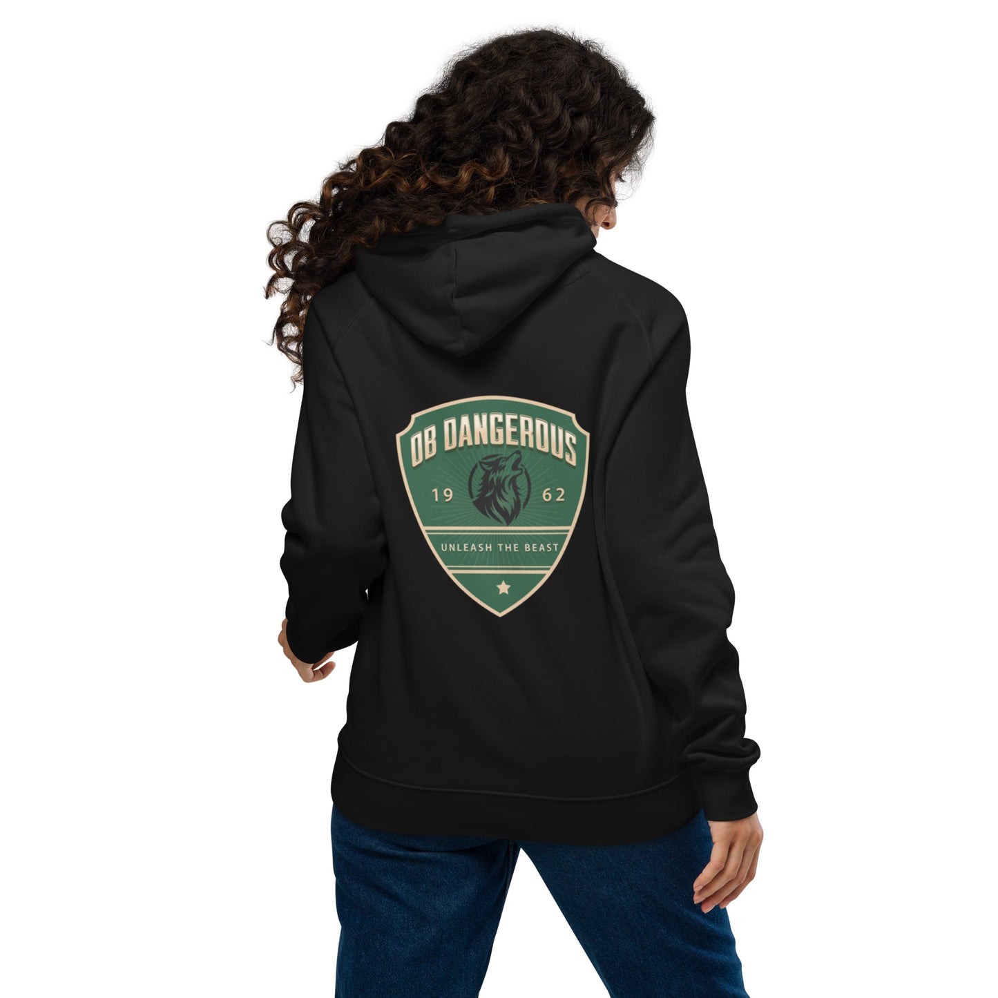 OBDangerous Designed Unleash the Beast Unisex eco raglan hoodie