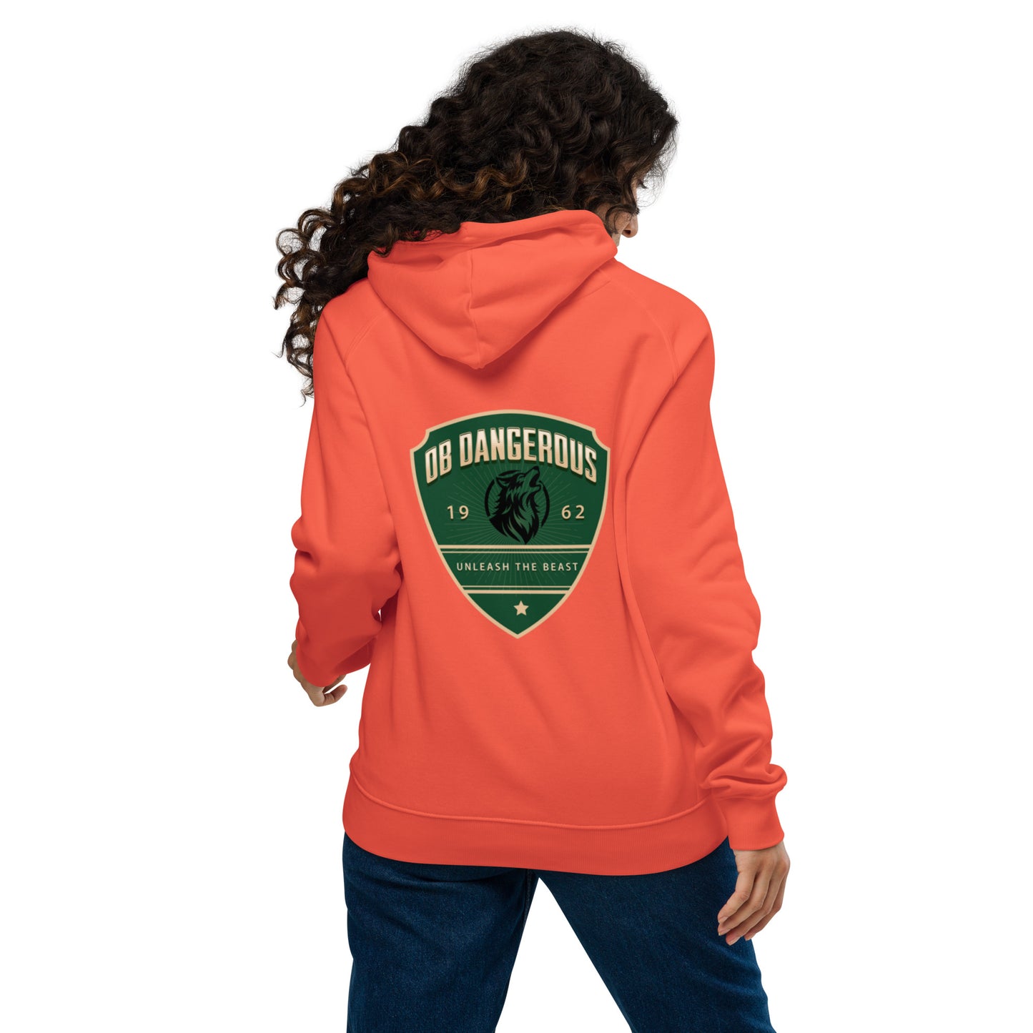 OBDangerous Designed Unleash the Beast Unisex eco raglan hoodie