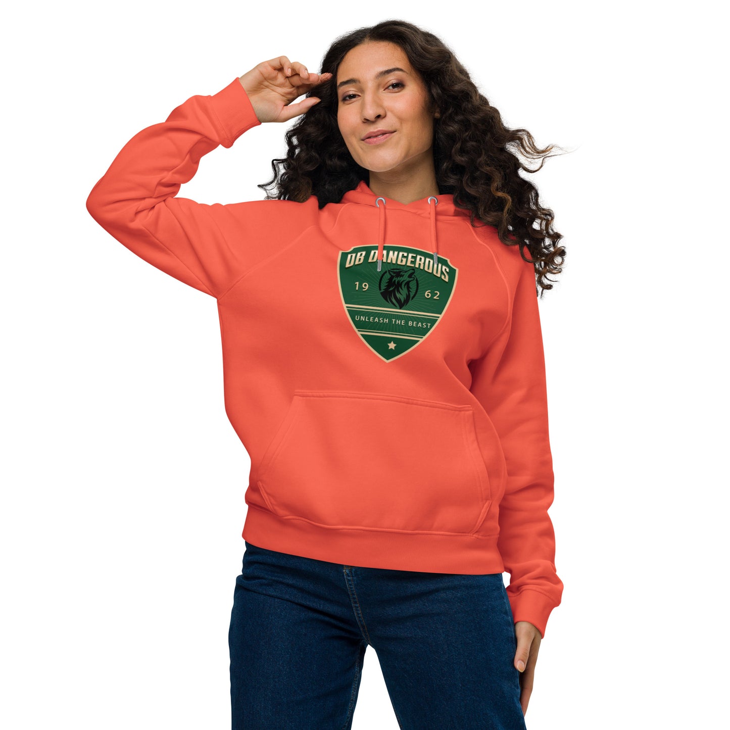 OBDangerous Designed Unleash the Beast Unisex eco raglan hoodie