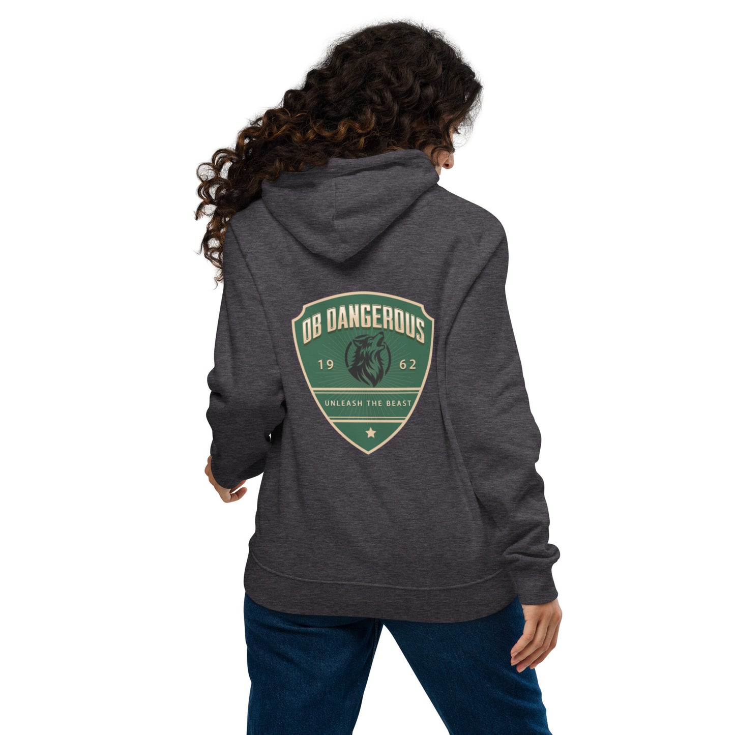 OBDangerous Designed Unleash the Beast Unisex eco raglan hoodie