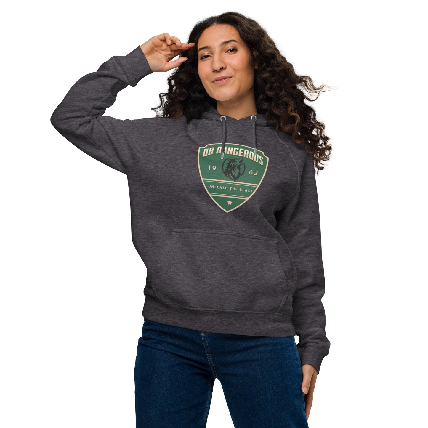 OBDangerous Designed Unleash the Beast Unisex eco raglan hoodie
