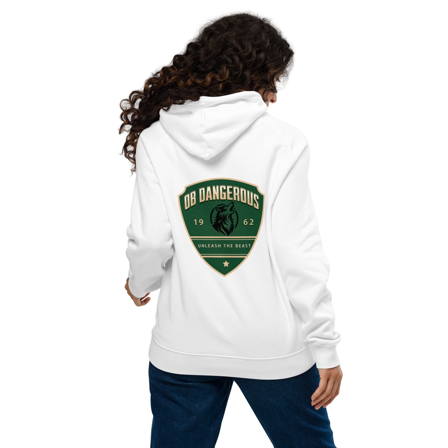 OBDangerous Designed Unleash the Beast Unisex eco raglan hoodie