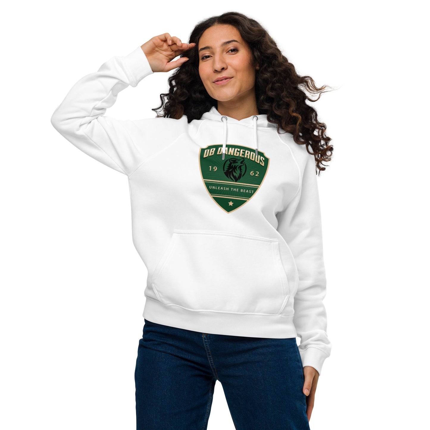 OBDangerous Designed Unleash the Beast Unisex eco raglan hoodie