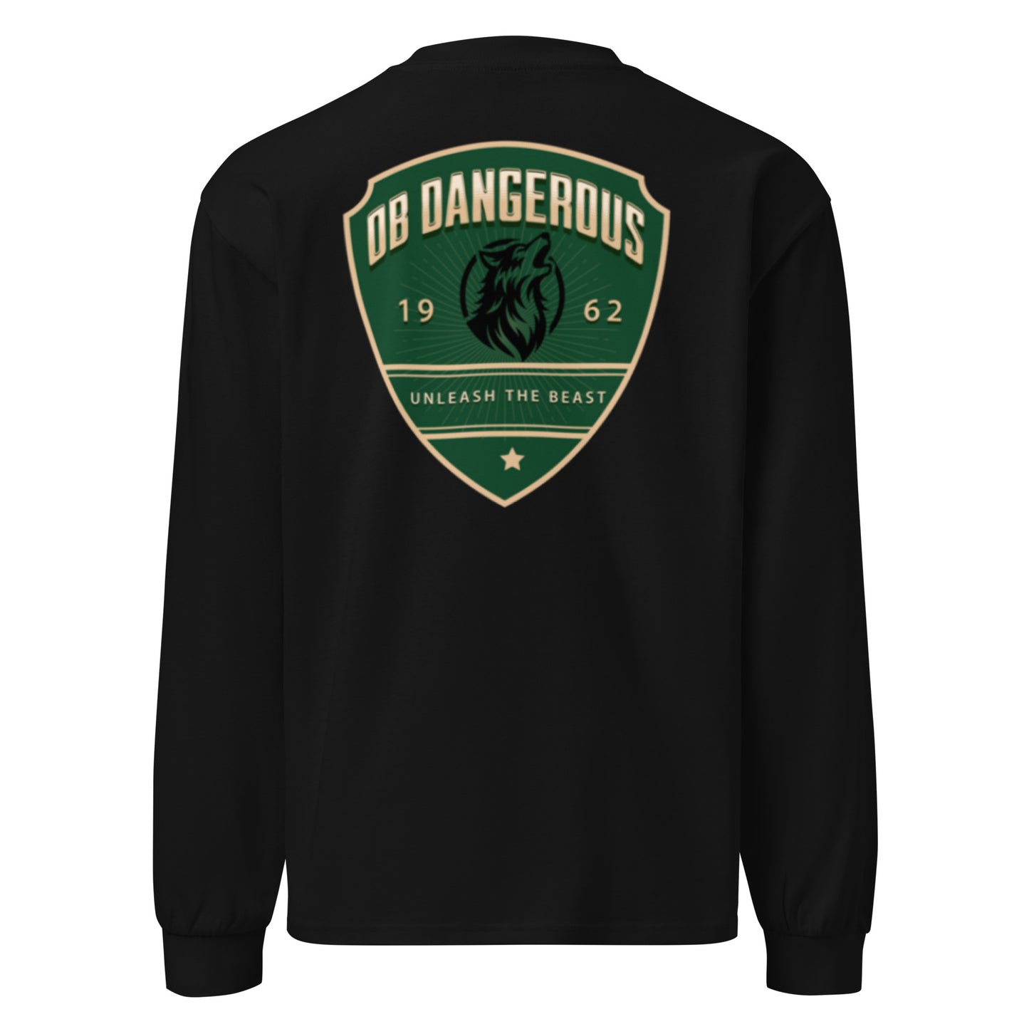 OBDangerous Designed Origianl Black Logo Premium heavyweight long sleeve shirt