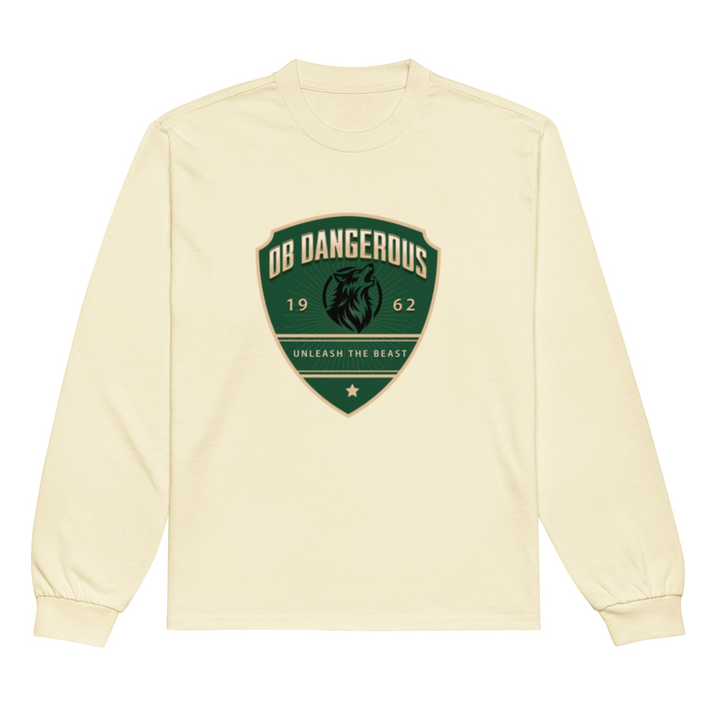 OBDangerous Designed Origianl Black Logo Premium heavyweight long sleeve shirt