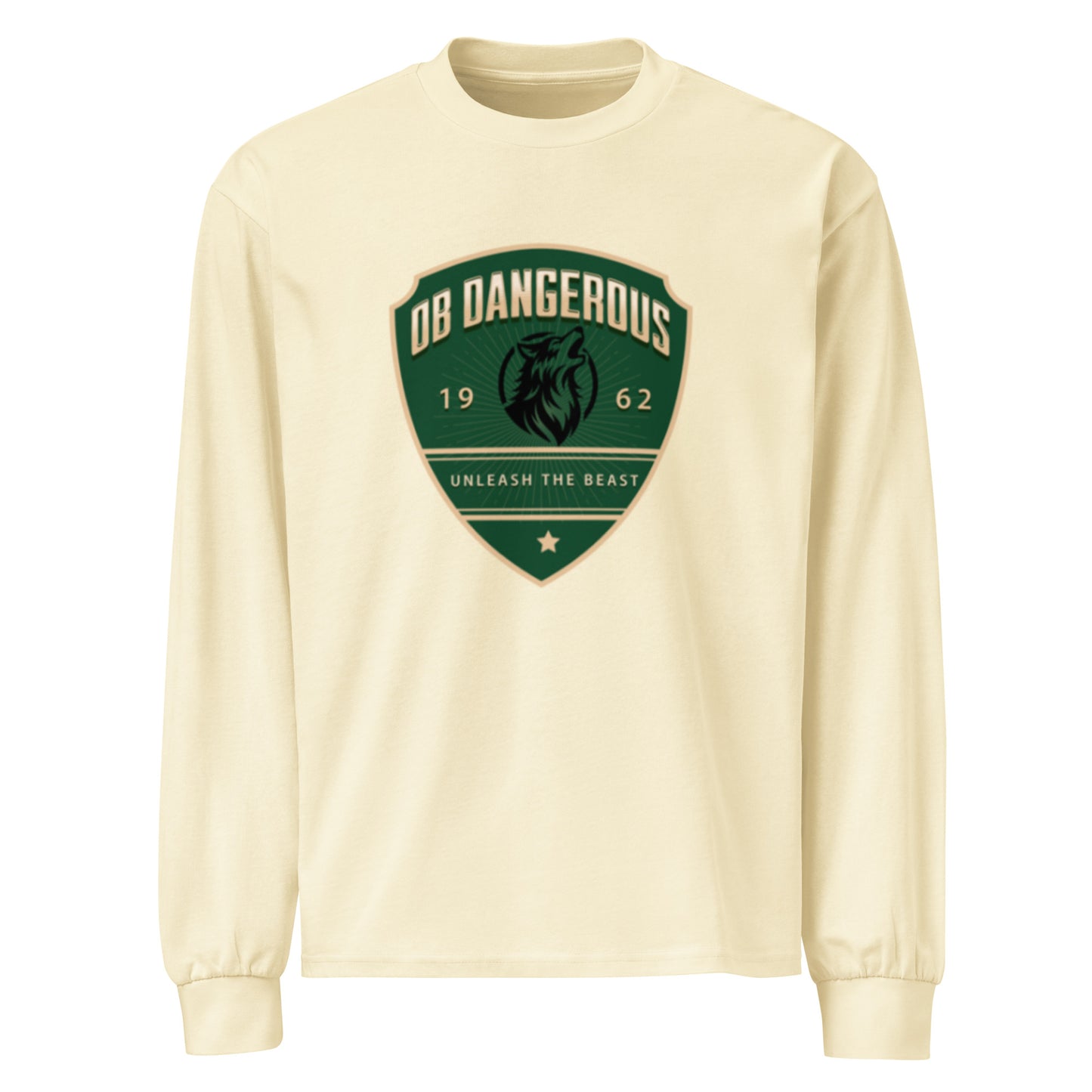 OBDangerous Designed Origianl Black Logo Premium heavyweight long sleeve shirt