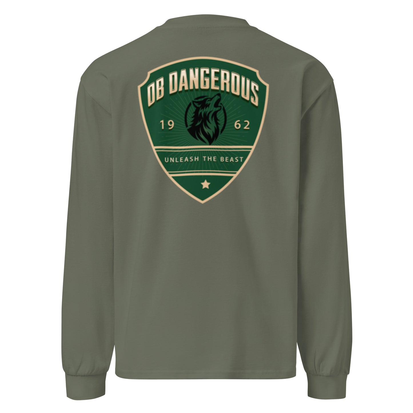 OBDangerous Designed Origianl Black Logo Premium heavyweight long sleeve shirt