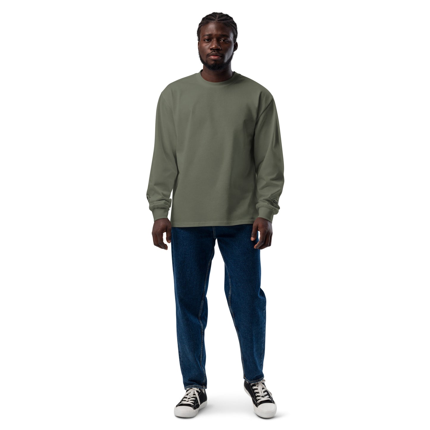 OBDangerous Designed Olive Premium heavyweight long sleeve shirt