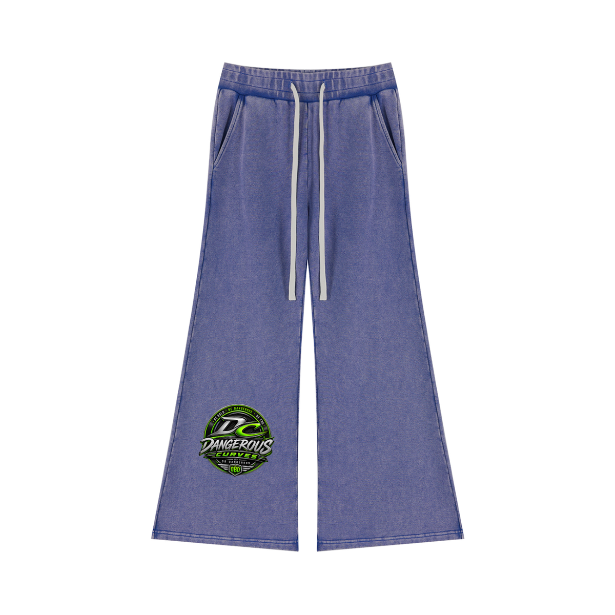 Dangerous Curves Women’s Mineral Wash Flared Leg Sweatpants