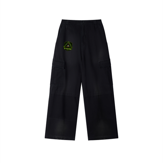 Be The Monk Unisex Sunfade Washed Fleece Cargo Pants