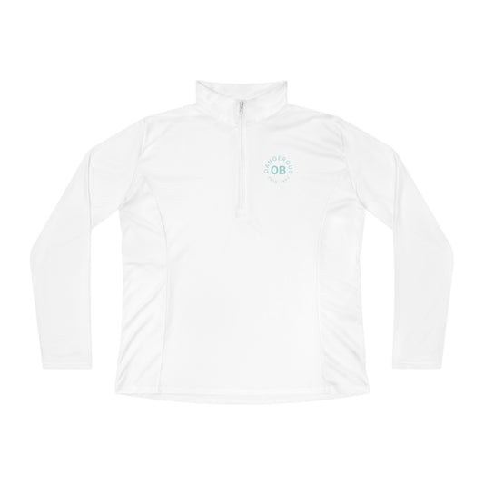 OBDangerous Designed Blue Logo Ladies Quarter-Zip Pullover