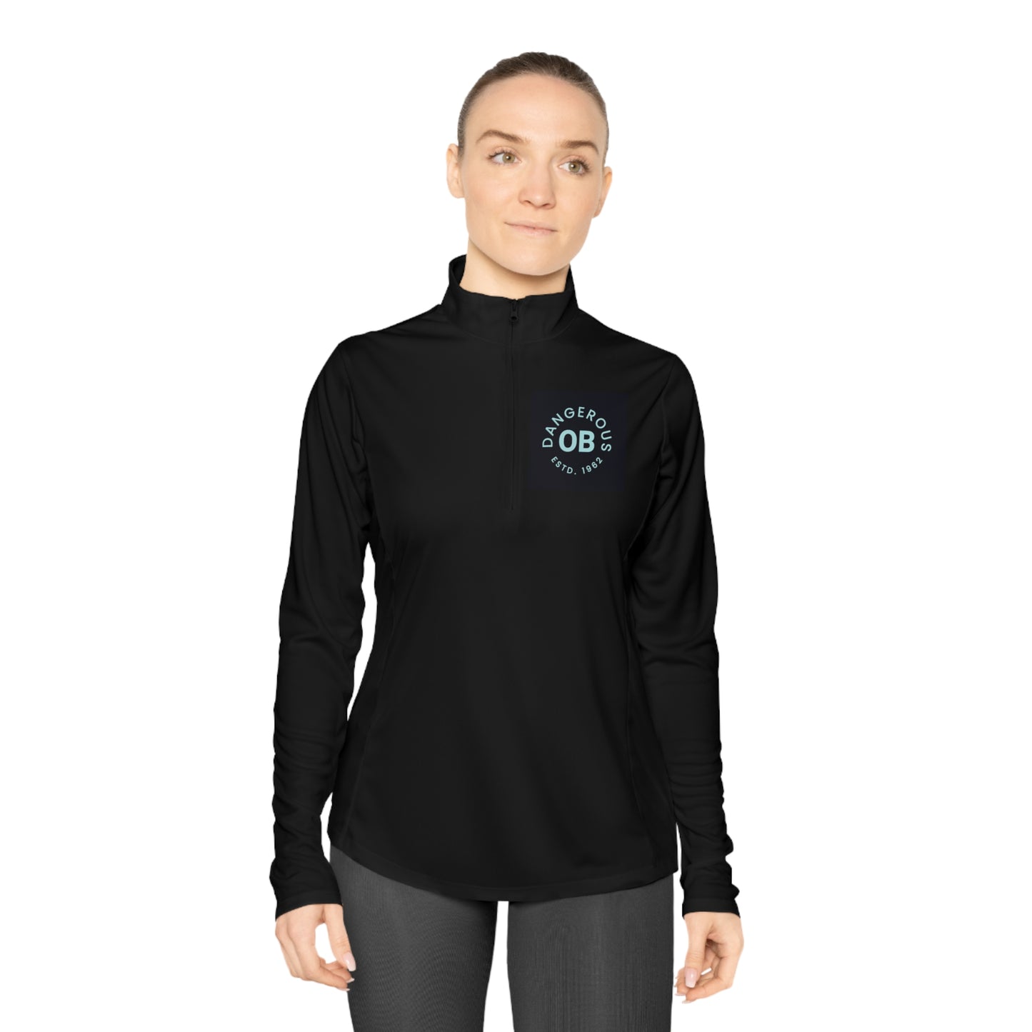 OBDangerous Designed Ladies Quarter-Zip Pullover