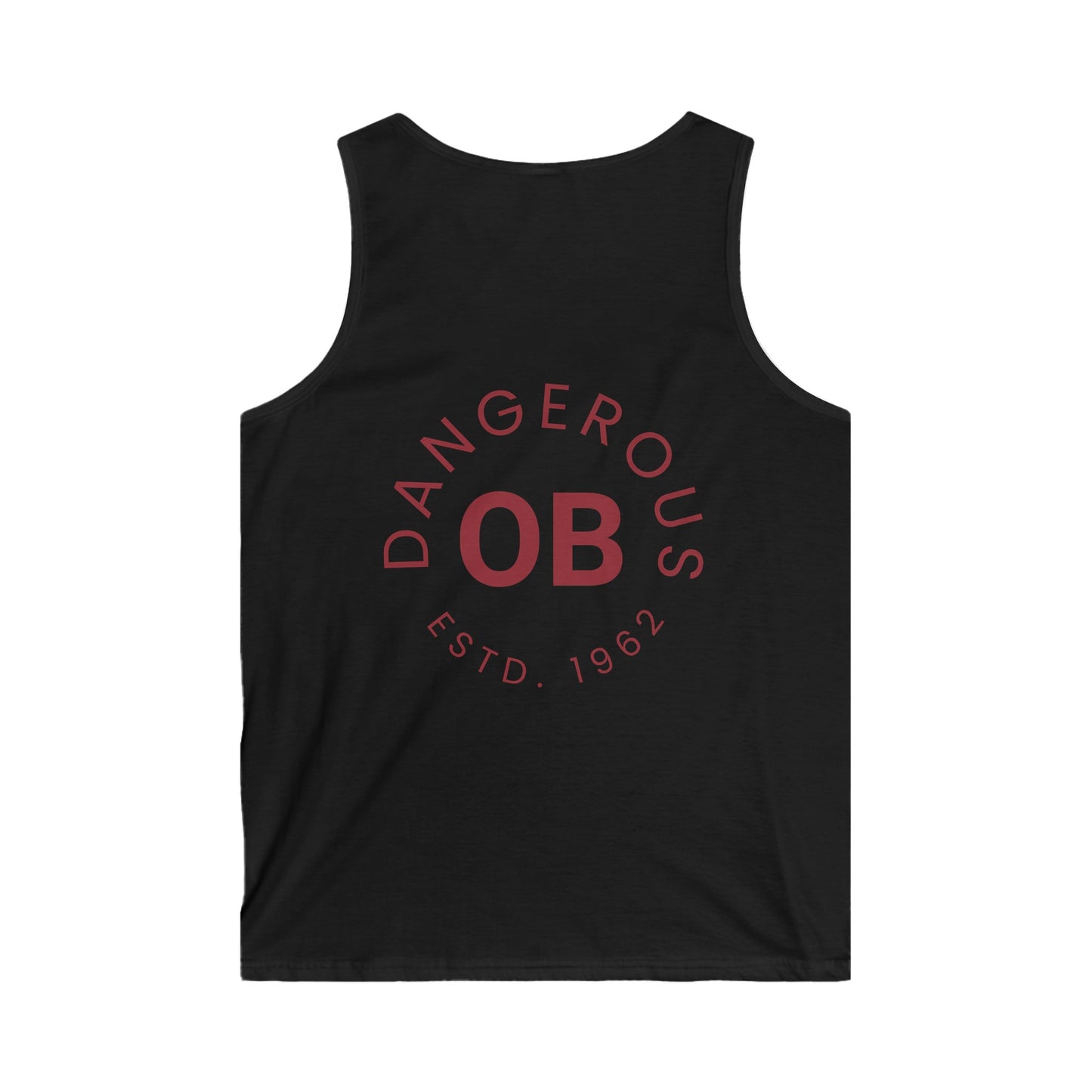 OBDangerous Designed Original Red Logo Men's Softstyle Tank Top
