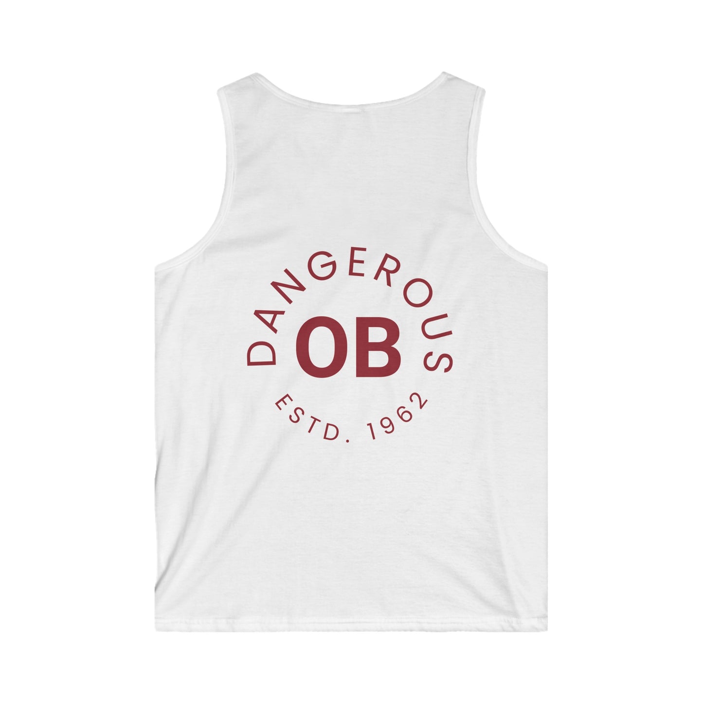 OBDangerous Designed Original Red Logo Men's Softstyle Tank Top