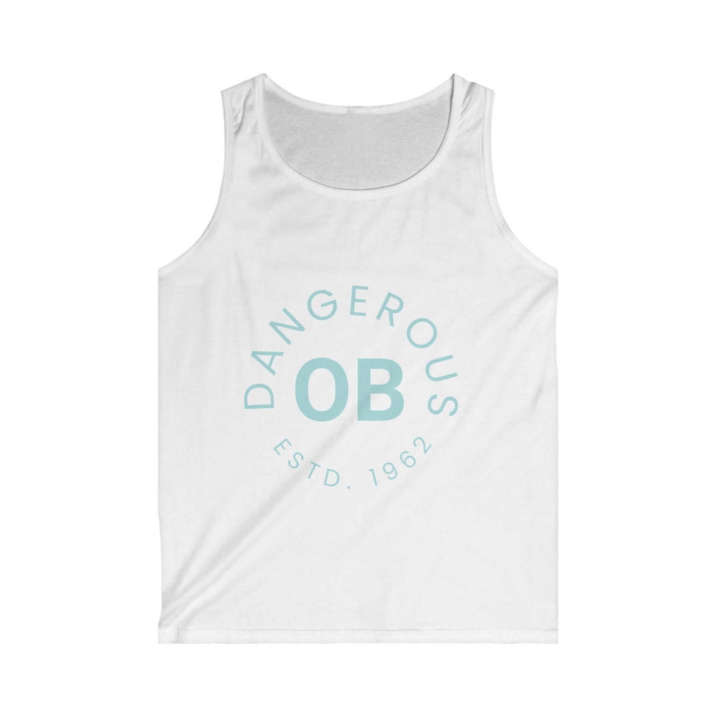 OBDangerous designed Original Blue Logo Men's Softstyle Tank Top