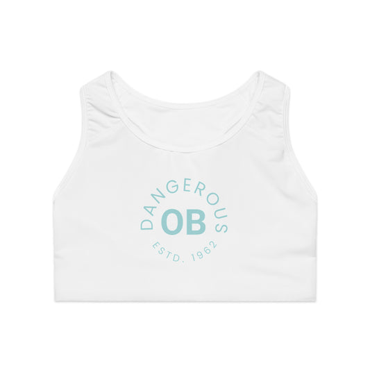 OBDangerous Designed Blue Logo Sports Bra (AOP)