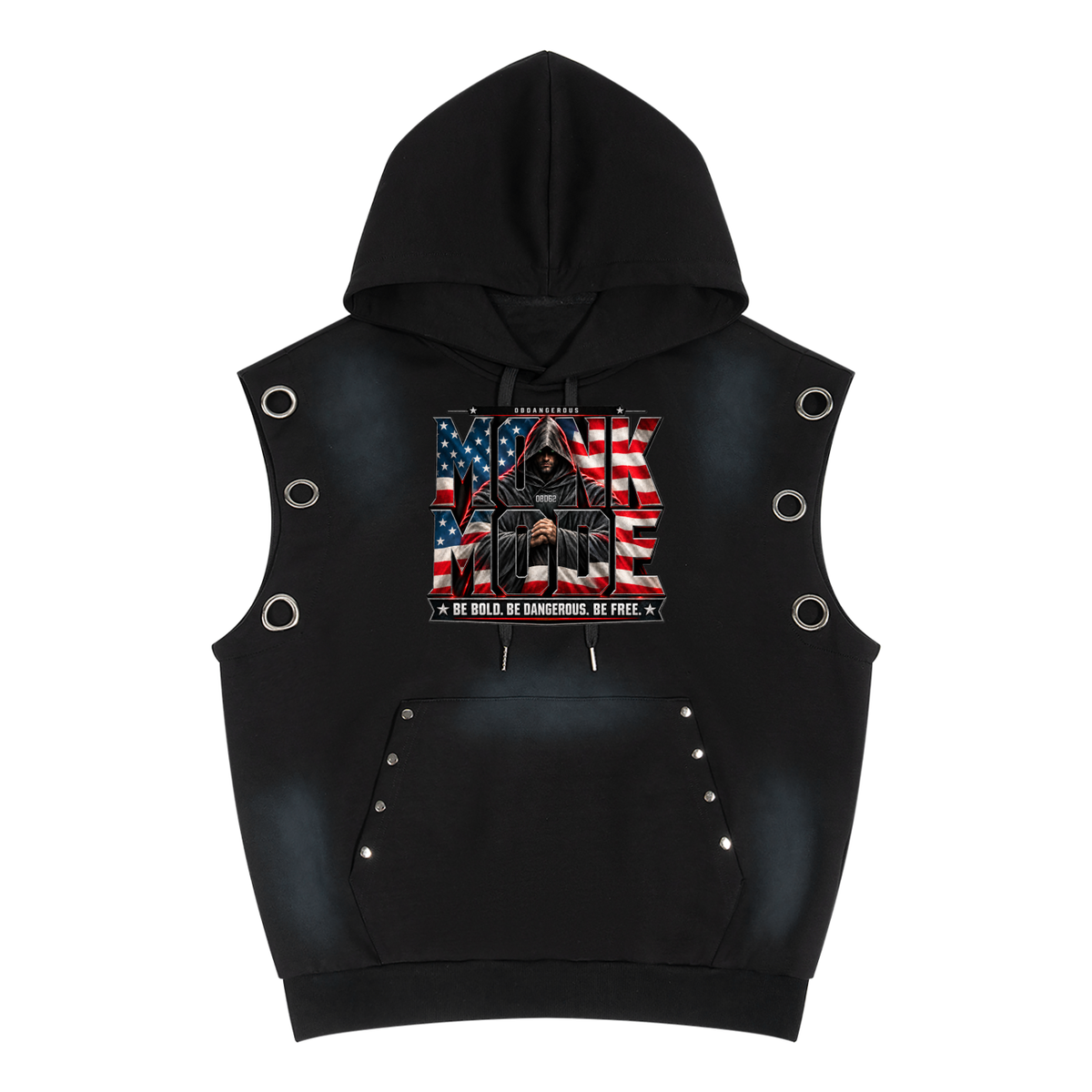 Monk Mode 1962 Vintage Wash Sleeveless Hoodie