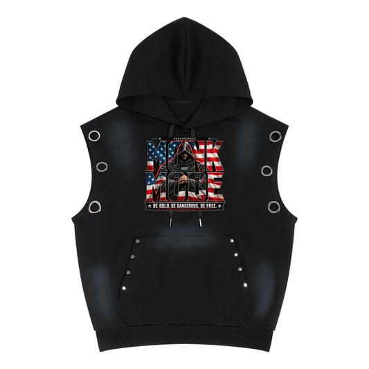Monk Mode 1962 Vintage Wash Sleeveless Hoodie