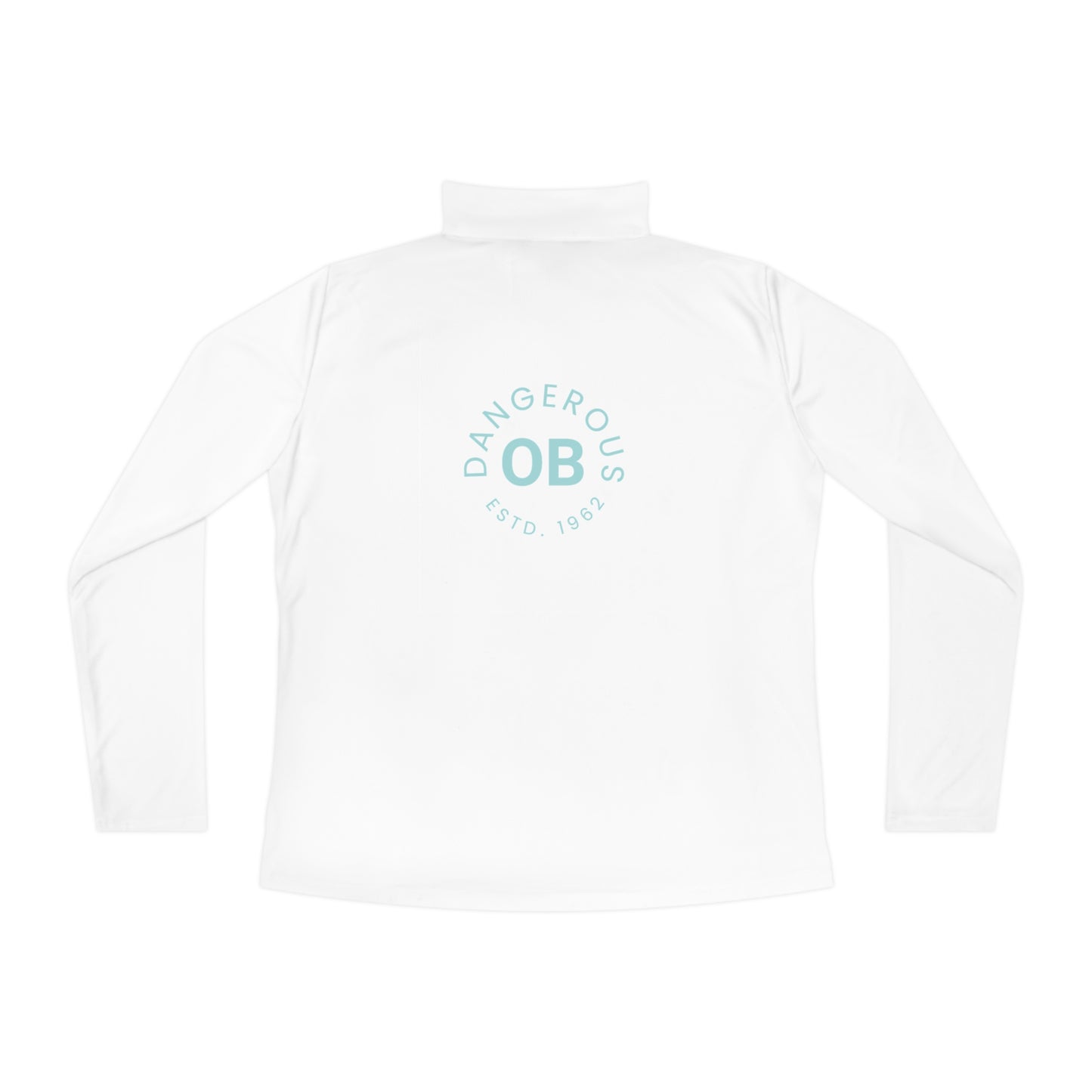 OBDangerous Designed Blue Logo Ladies Quarter-Zip Pullover