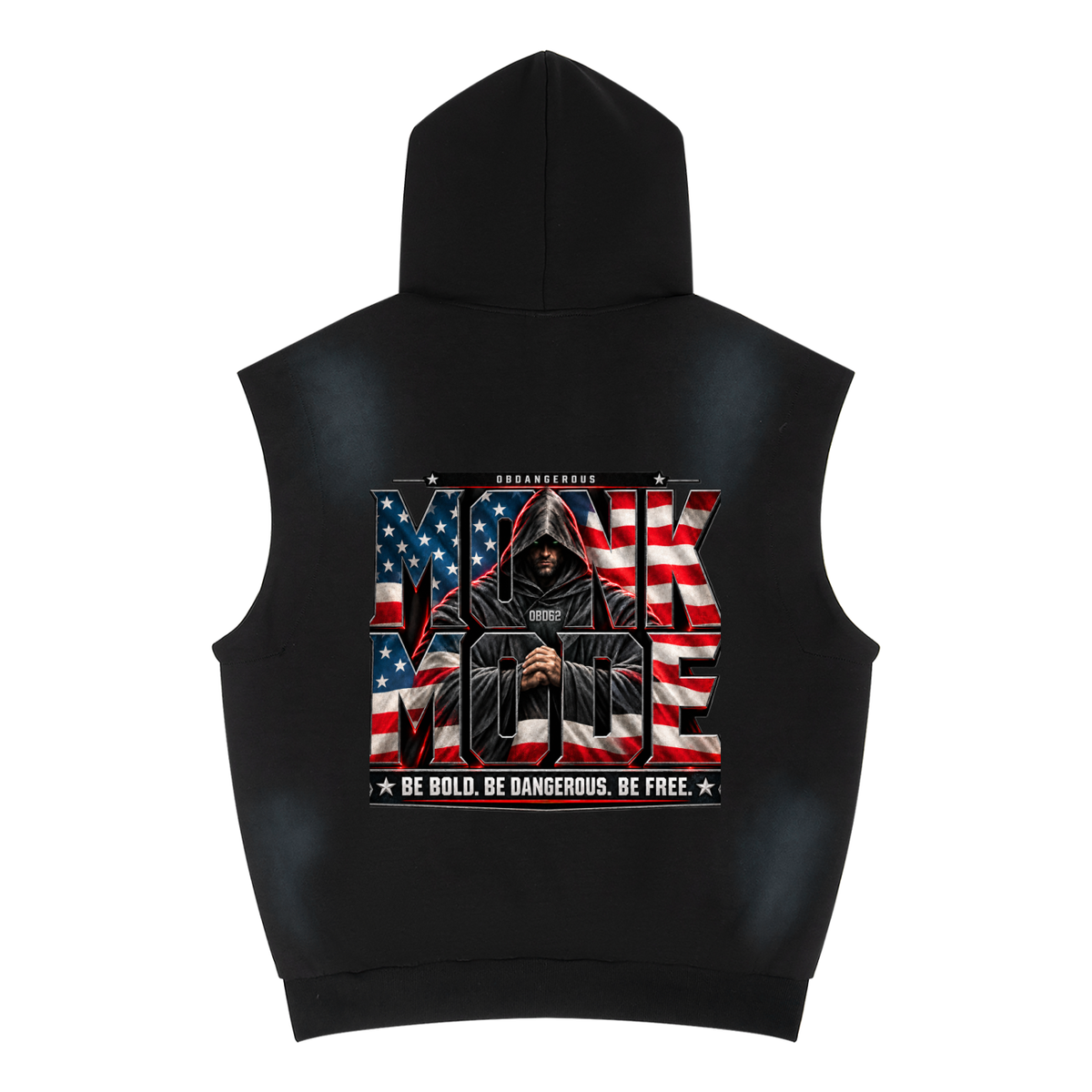 Monk Mode 1962 Vintage Wash Sleeveless Hoodie