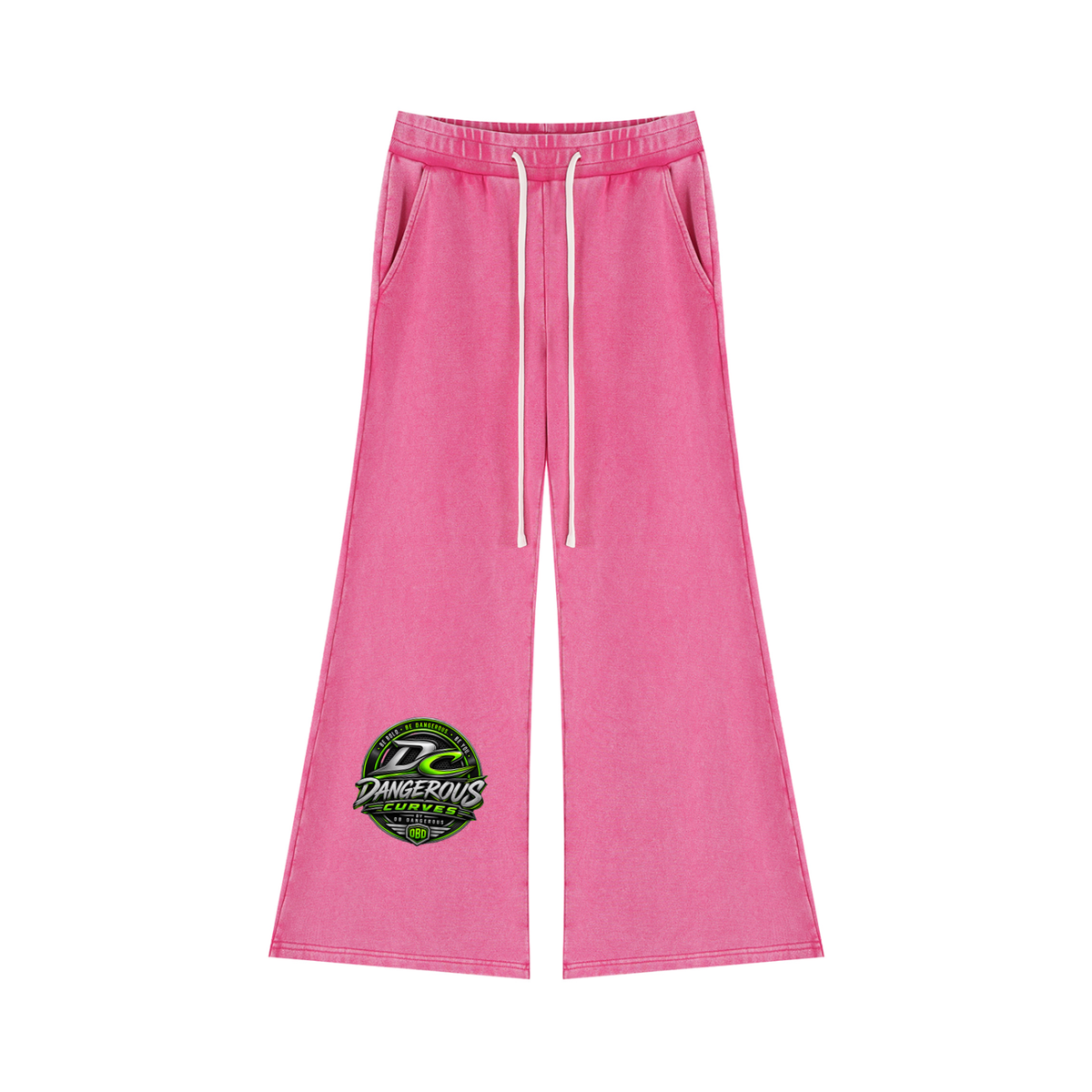 Dangerous Curves Women’s Mineral Wash Flared Leg Sweatpants