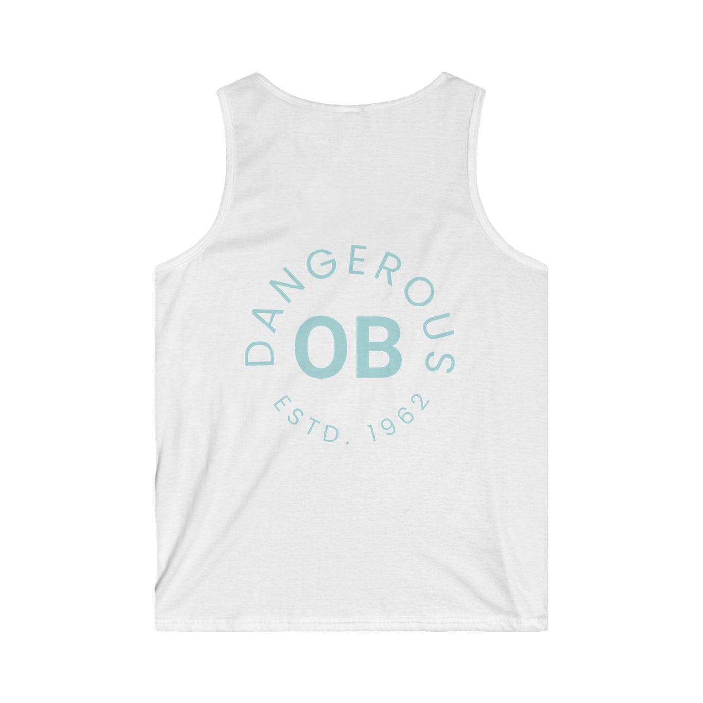 OBDangerous designed Original Blue Logo Men's Softstyle Tank Top