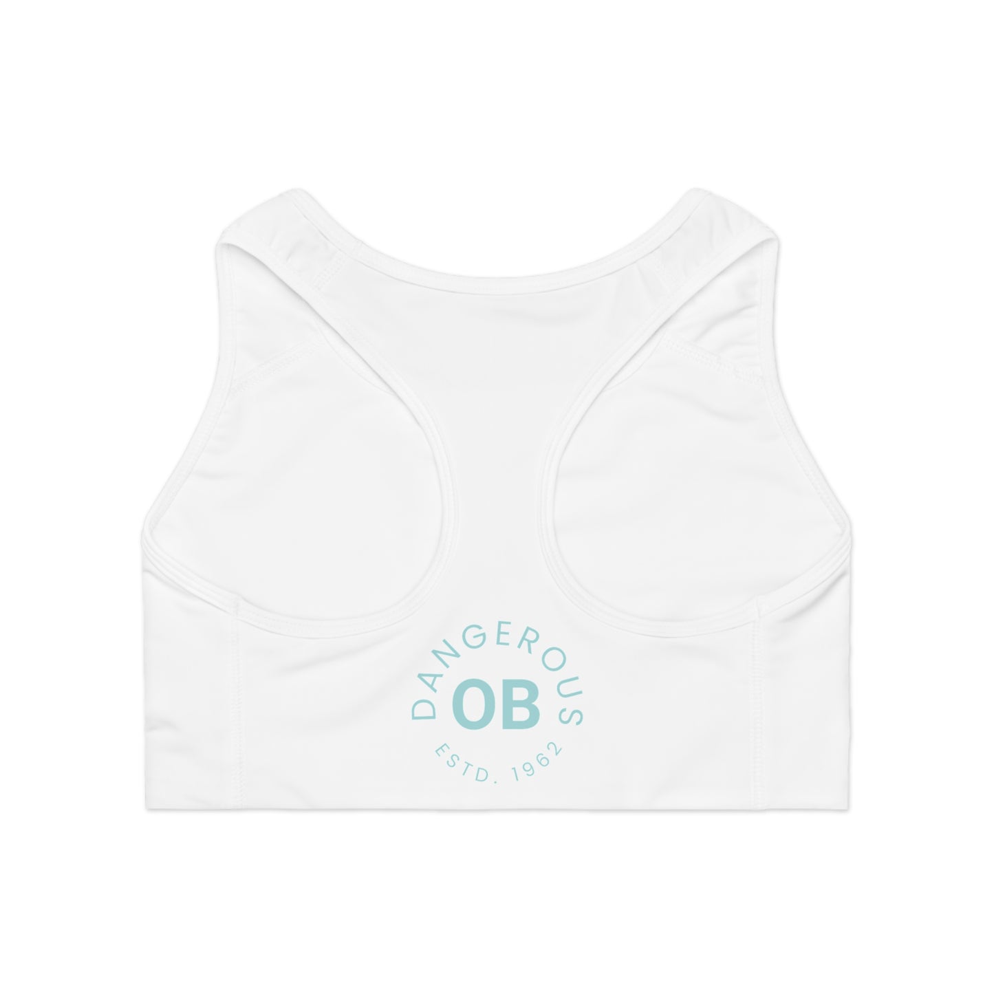 OBDangerous Designed Blue Logo Sports Bra (AOP)