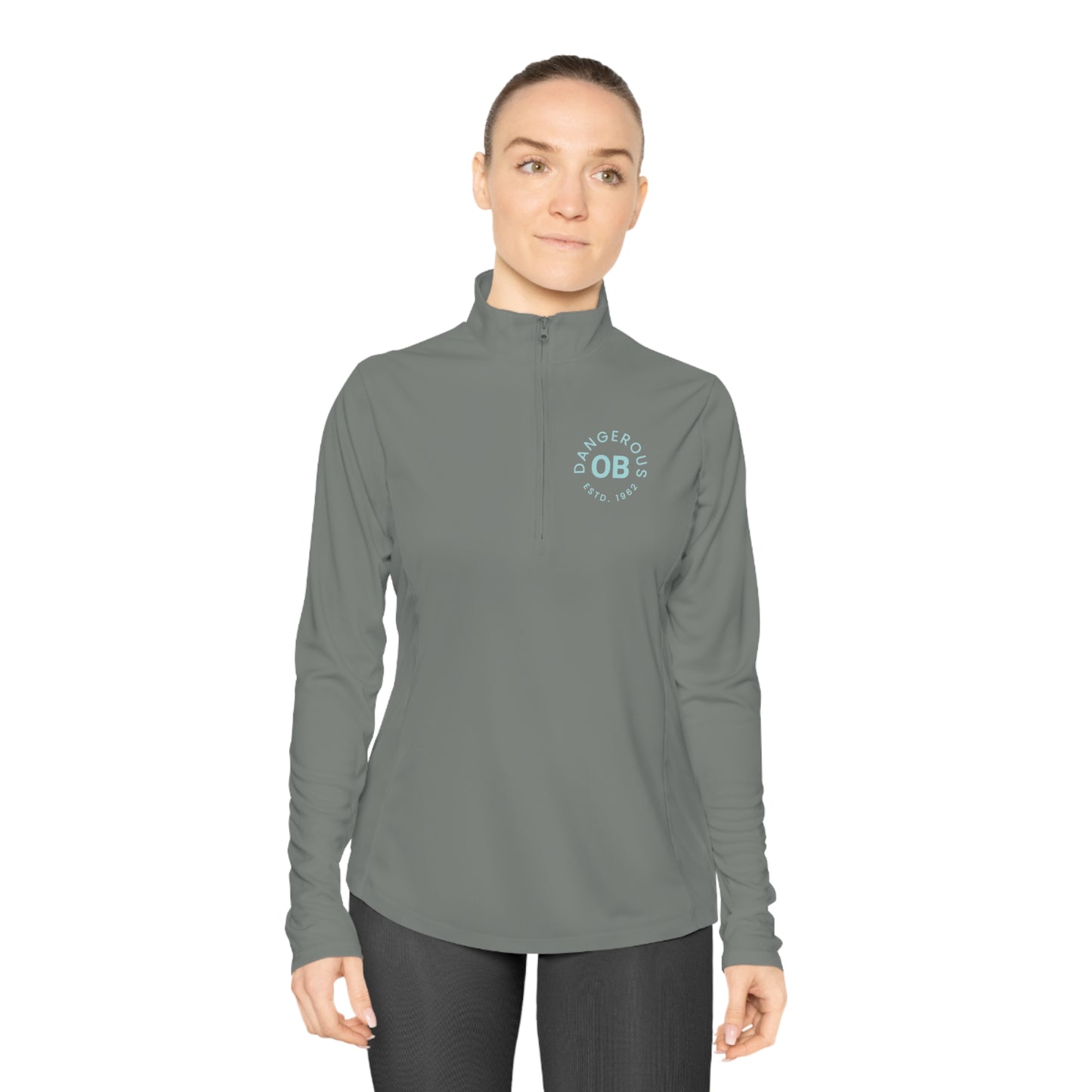OBDangerous Designed Ladies Quarter-Zip Pullover