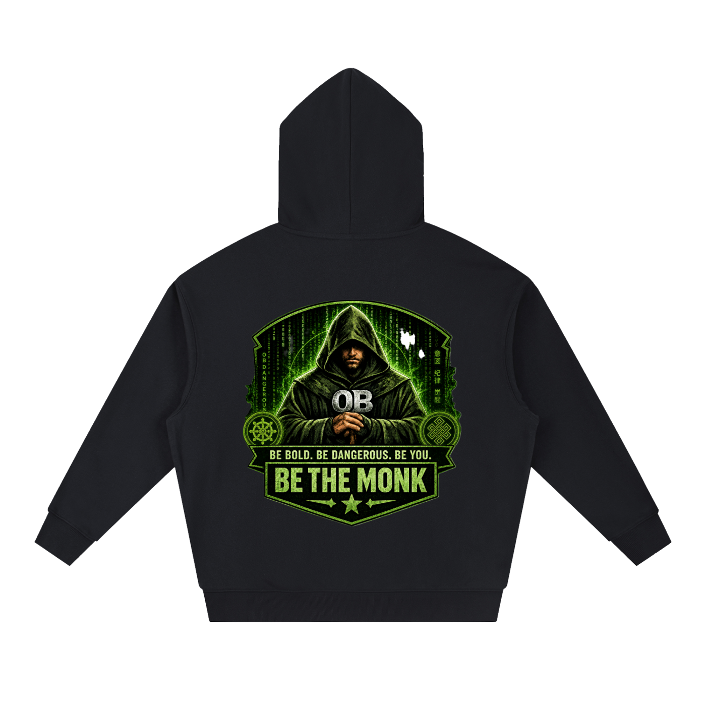 OBD Be The Monk Essential Boxy Heavyweight Drop-Shoulder Hoodie