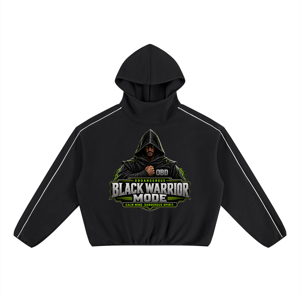 Black Sigma Black Warrior Boxy Fleece Hoodie