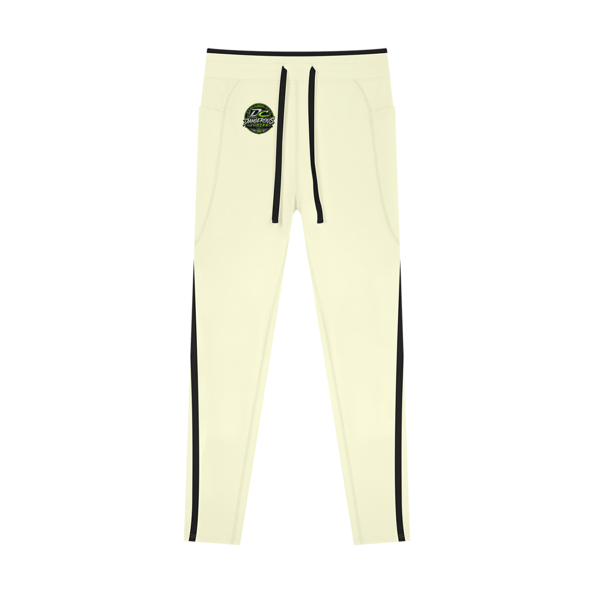 ODMPOD women's color block yoga leggings with bold, vibrant patterns and a comfortable fit for active wear.