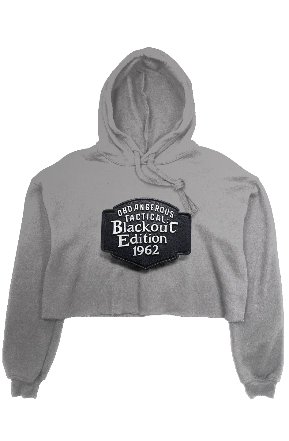 OBDangerous Designed Blackout Edition crop fleece hoodie