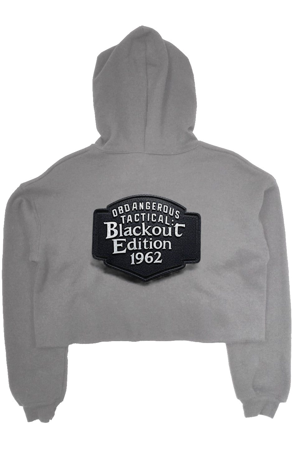 OBDangerous Designed Blackout Edition crop fleece hoodie