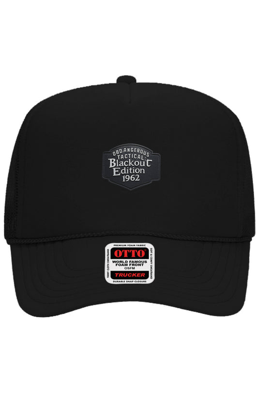 OBDangerous Designed Blackout Edition Otto 5 Panel Trucker Hat