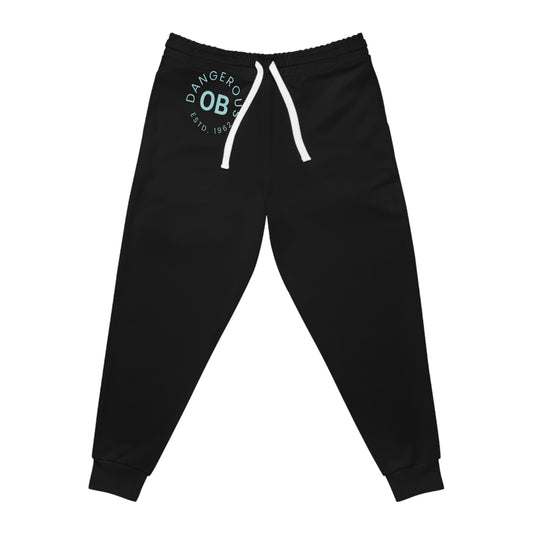 OBDangerous Designed Original blue logo Athletic Joggers (AOP)
