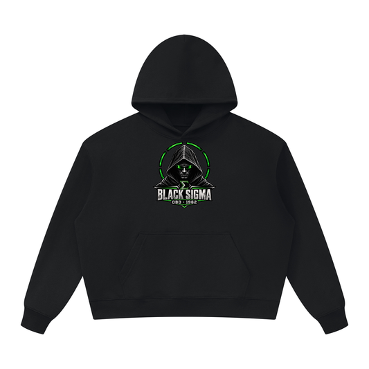 Black Sigma OBD 1962 Oversized Heavyweight Hoodie