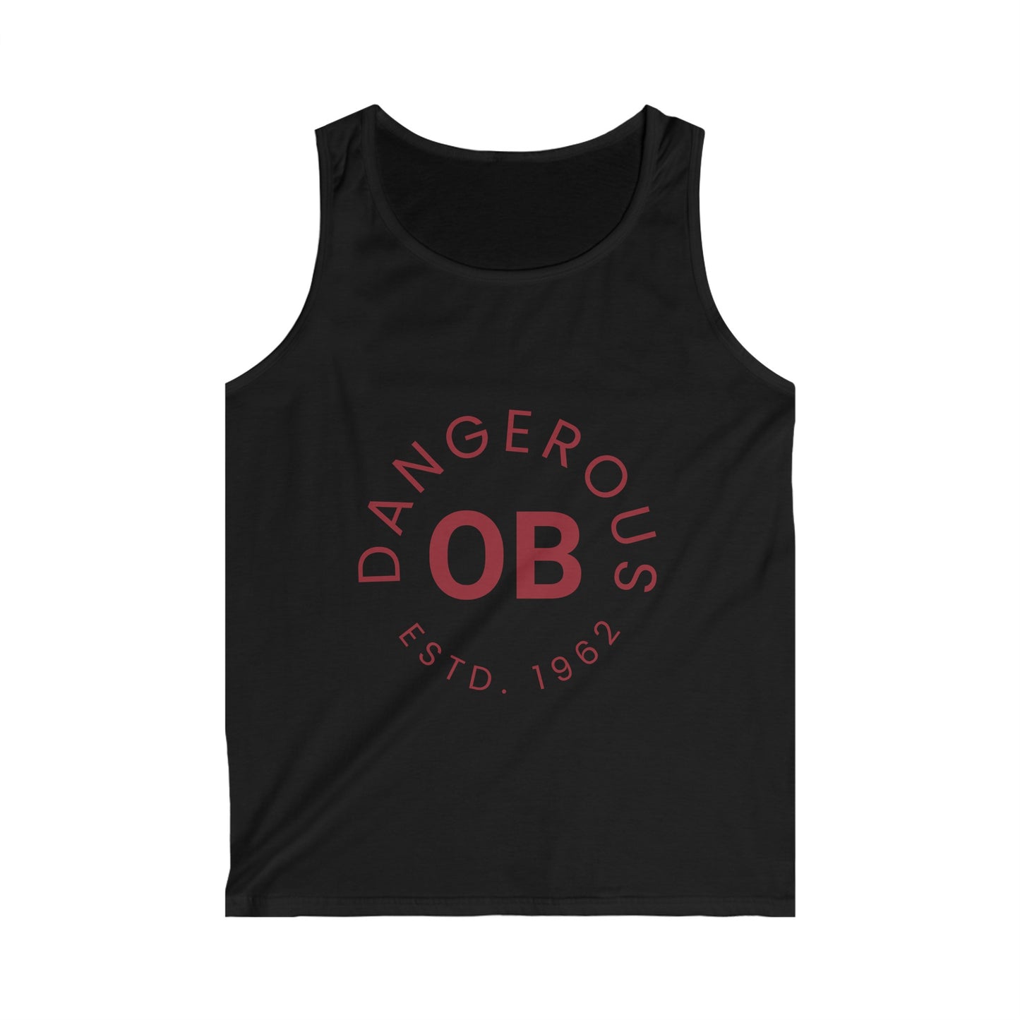 OBDangerous Designed Original Red Logo Men's Softstyle Tank Top