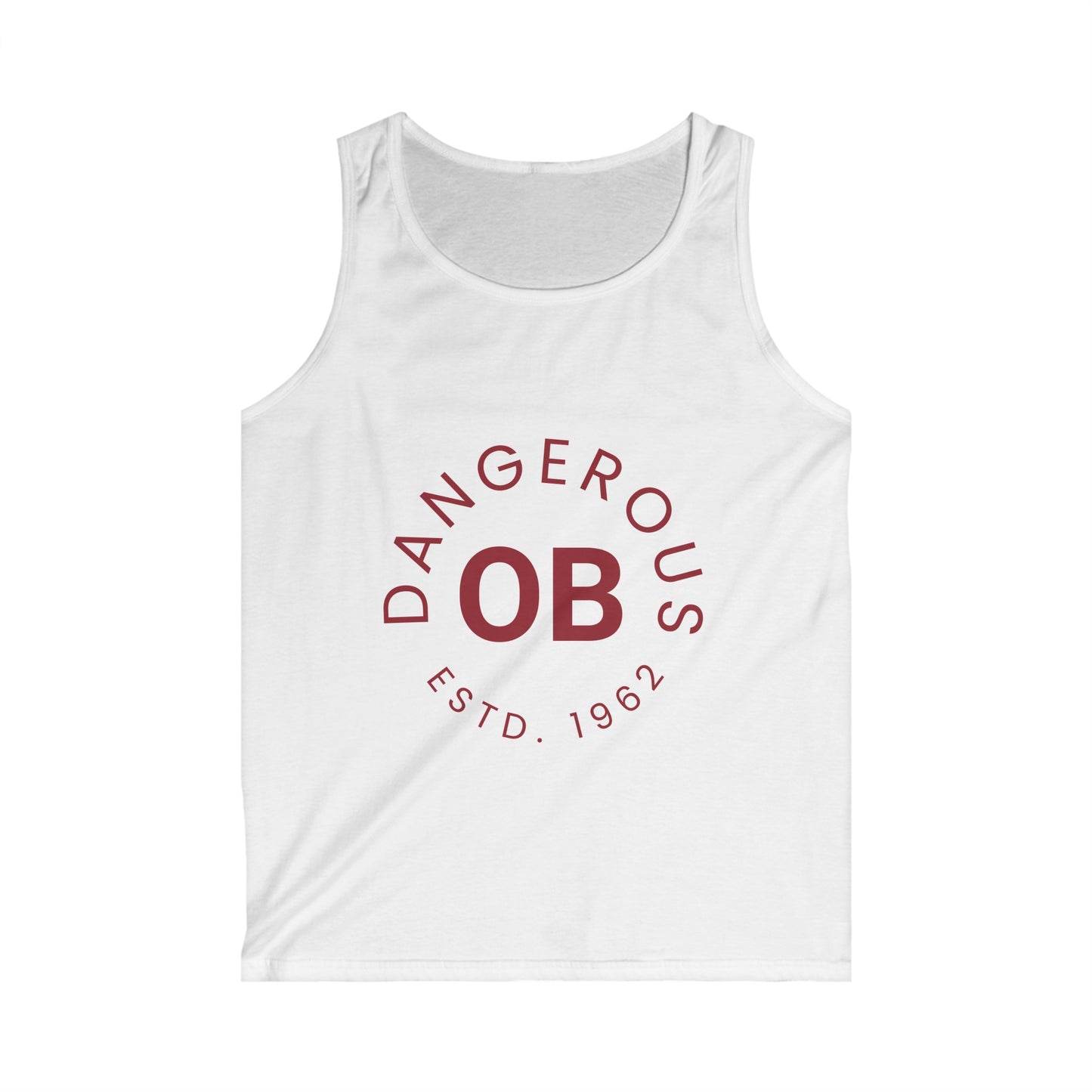 OBDangerous Designed Original Red Logo Men's Softstyle Tank Top