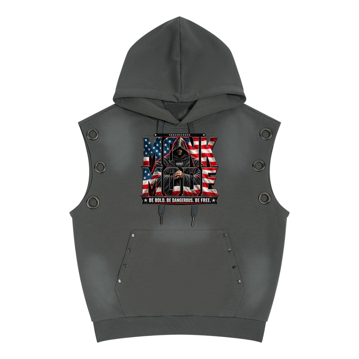 Monk Mode 1962 Vintage Wash Sleeveless Hoodie
