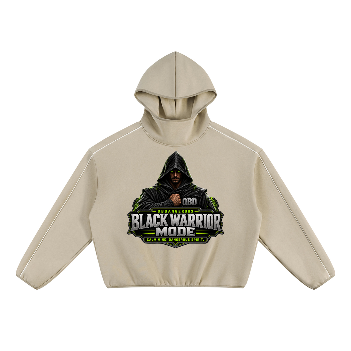 Black Sigma Black Warrior Boxy Fleece Hoodie