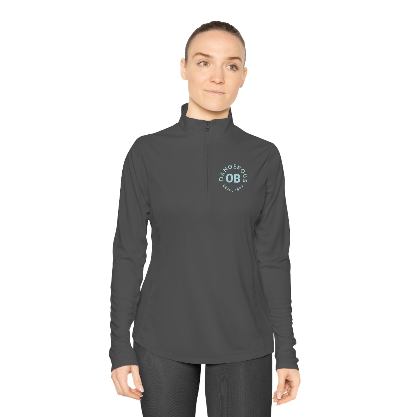 OBDangerous Designed Ladies Quarter-Zip Pullover