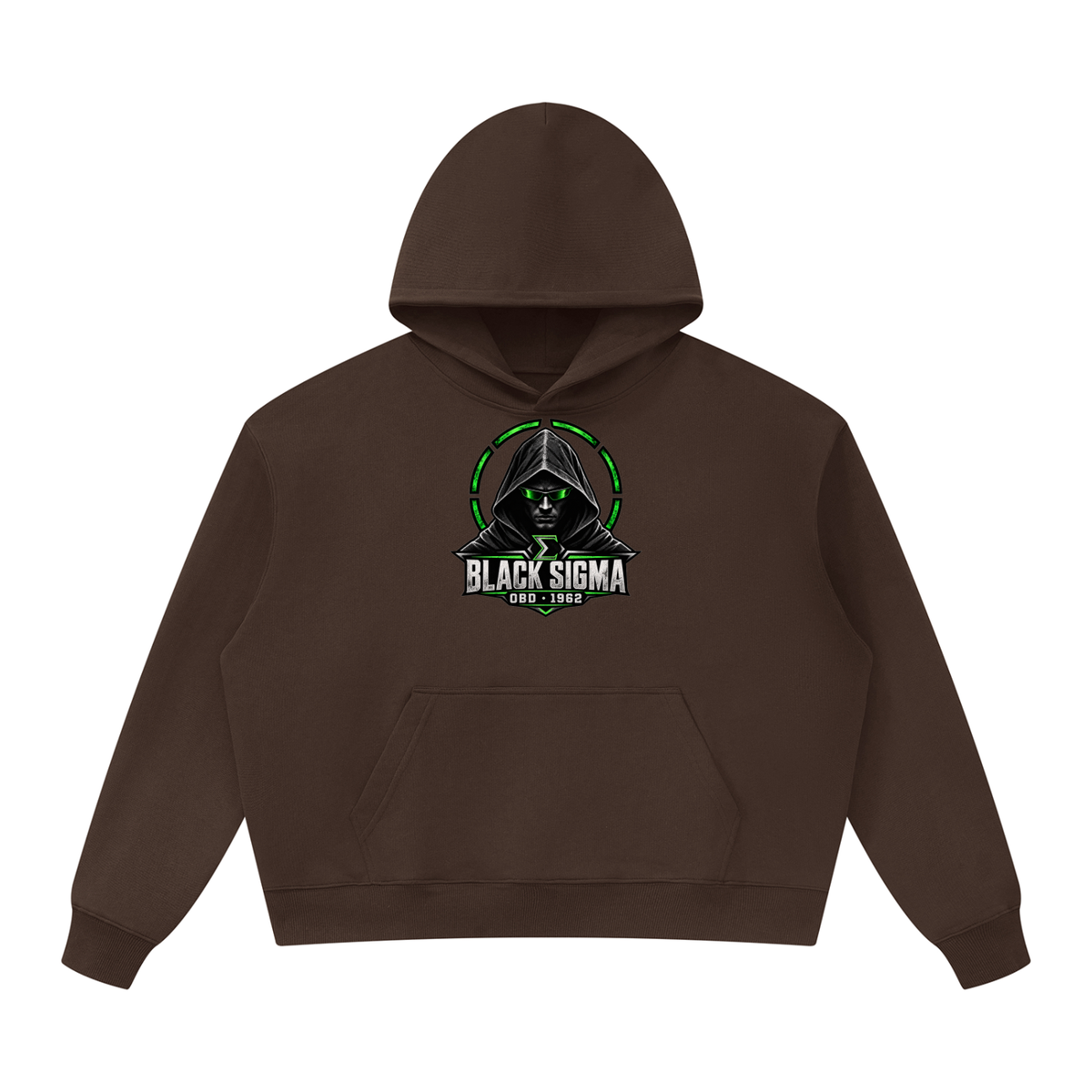 Black Sigma OBD 1962 Oversized Heavyweight Hoodie