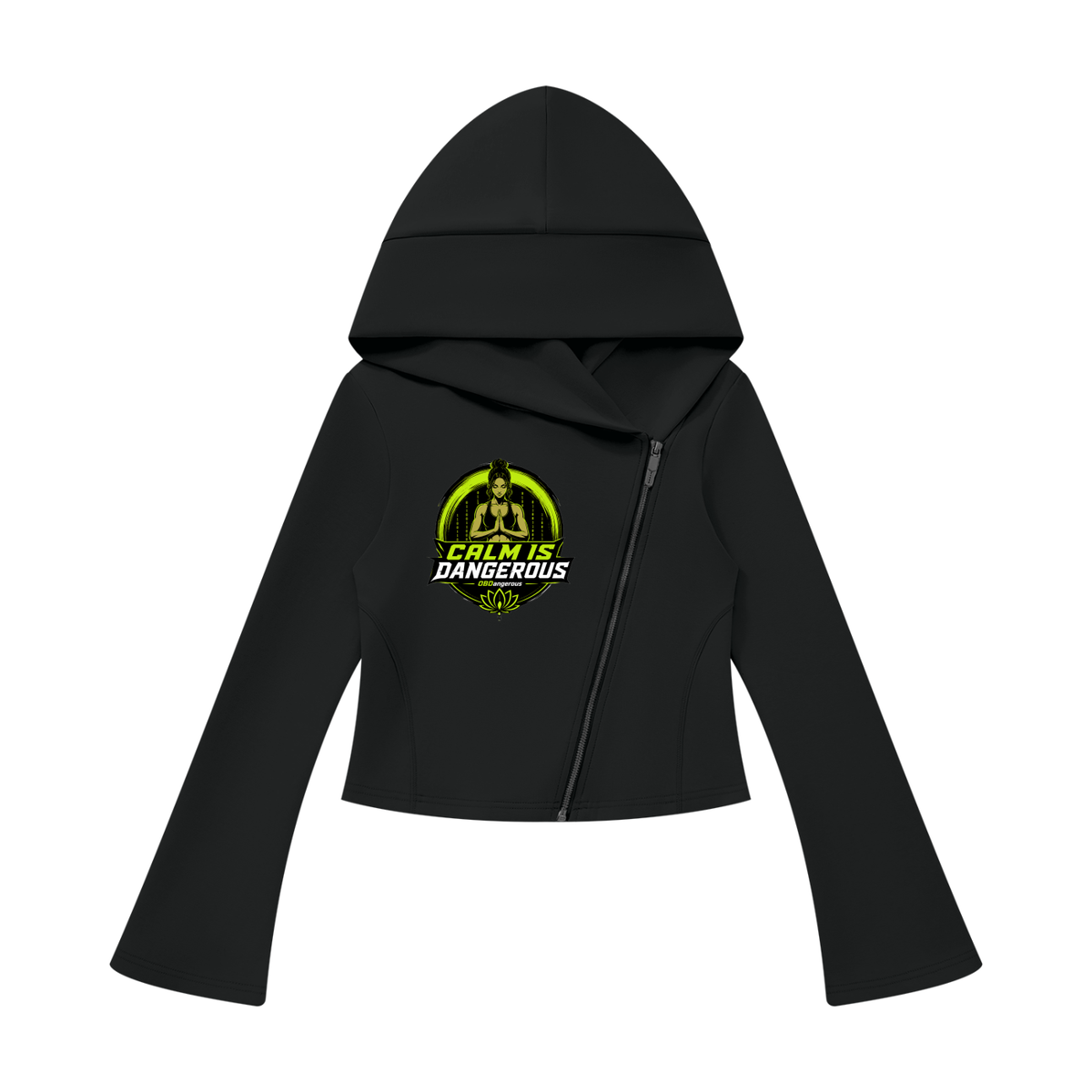 Tao Calm Women’s Bell Sleeve Full-Zip Hoodie